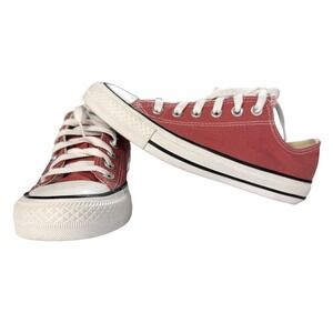 Converse Chuck Taylor All Star Low Top Light Red Pink 7.5 Womens 5.5 Mens